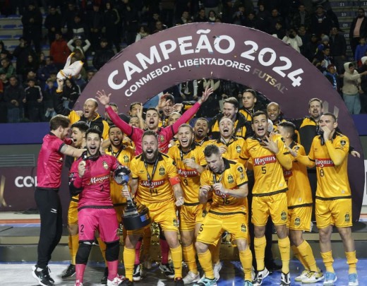 Magnus Sorocaba conquista título da Copa Libertadores de futsal -  (crédito: EBC)