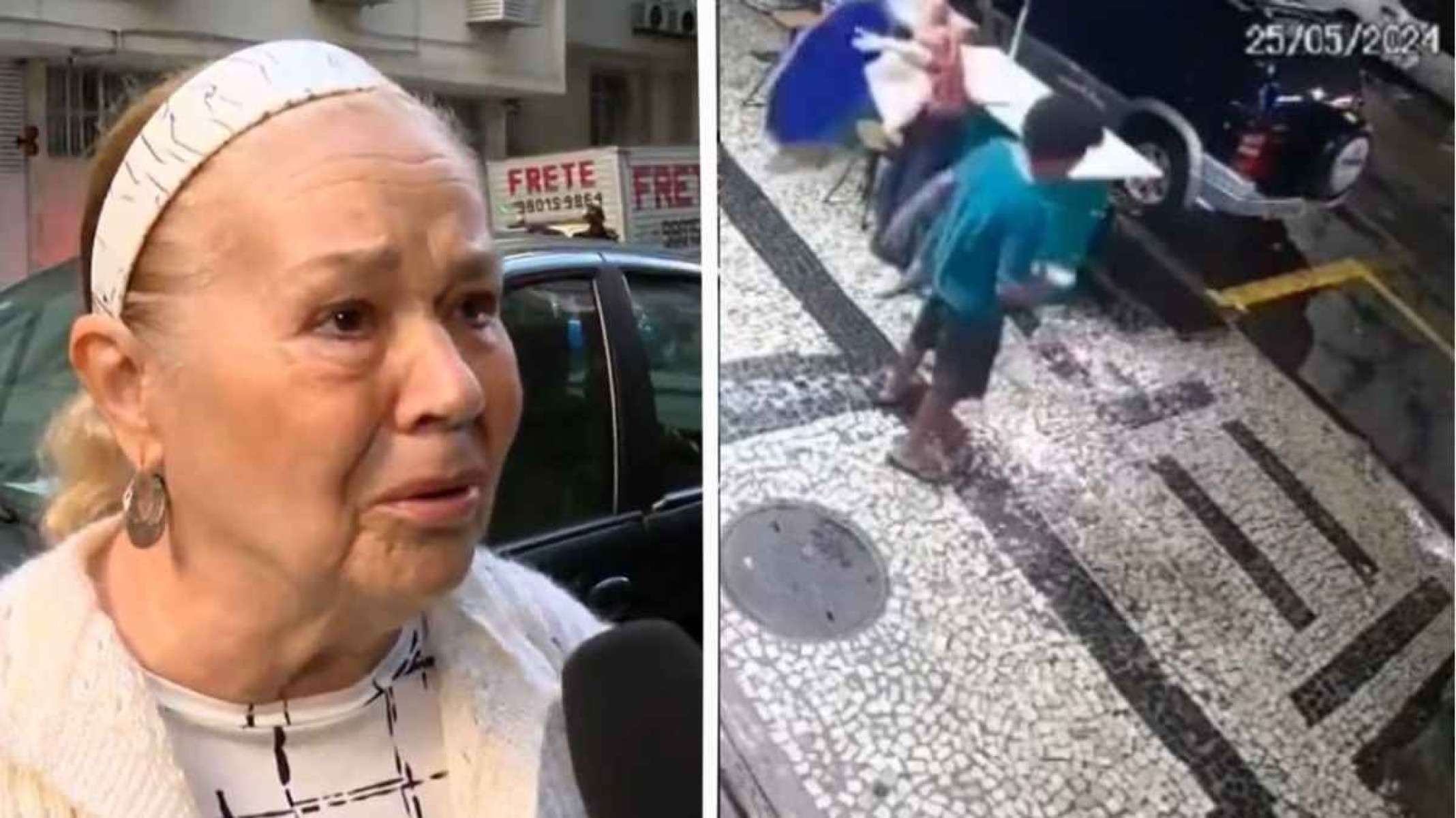 ‘Estou muito mal’, diz idosa agredida por homem em situação de rua no Rio