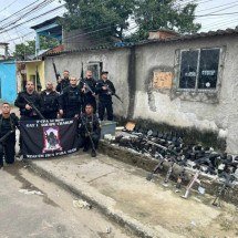 Arsenal de guerra é encontrado operação policial no Rio - Divulgação/Polícia Civil do RJ