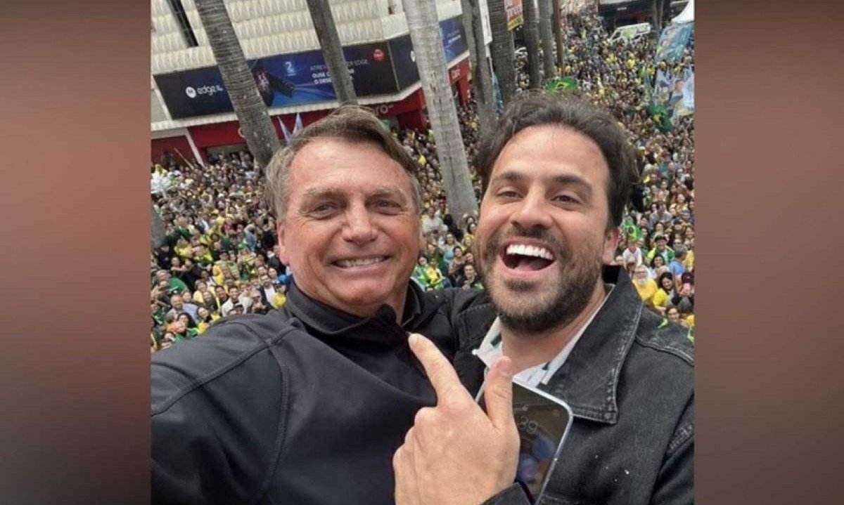 Bolsonaro e Pablo Marçal -  (crédito: Redes Sociais/Reprodução)