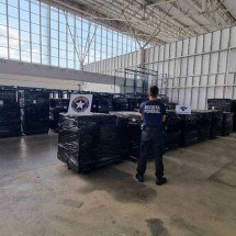 Fiscalização faz a maior apreensão de haxixe em carga no aeroporto de BH - Receita Federal