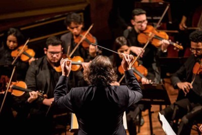 Músicos da Academia Jovem Orquestra Ouro Preto 