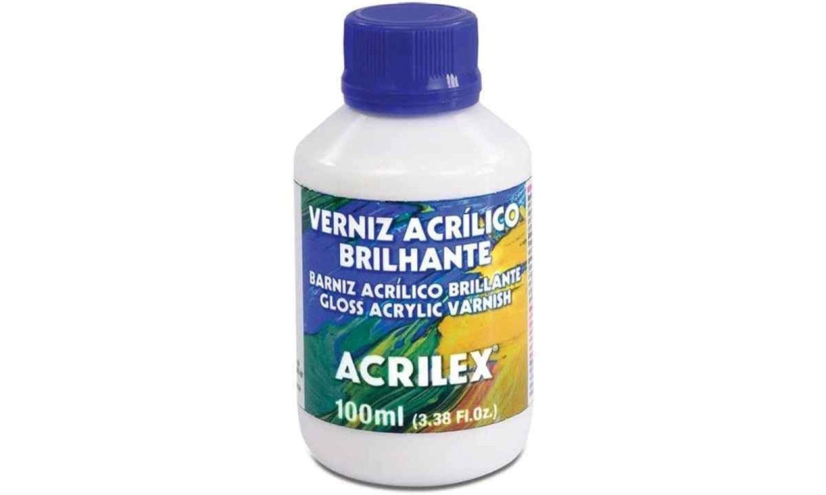 Verniz Acrílico Brilhante, Acrilex, Incolor, 100 ml