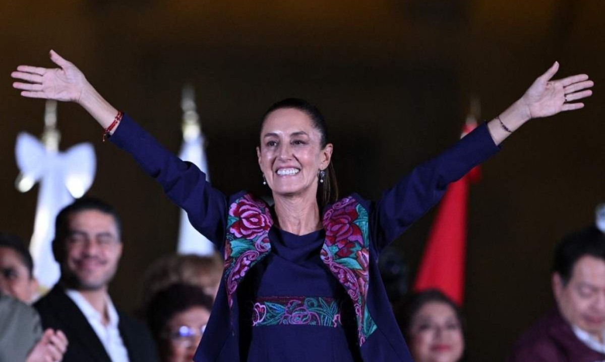 Claudia Sheinbaum será a primeira presidente da história do México -  (crédito: CARL DE SOUZA / AFP)