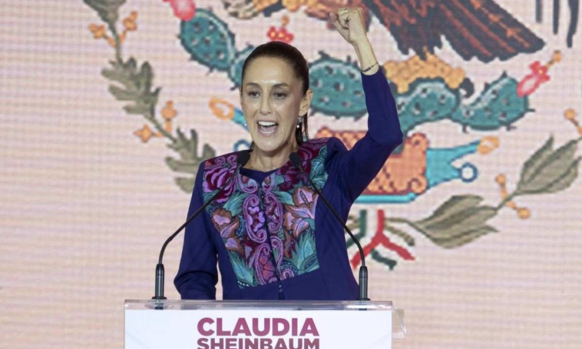  Claudia Sheinbaum comemora resultado da eleição para presidente do México -  (crédito:  Gerardo Luna / AFP)