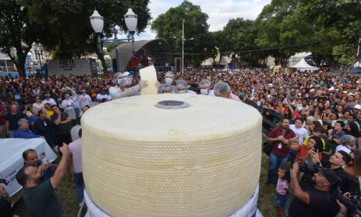 Maior queijo do mundo -  (crédito: Marco Evangelista/Imprensa MG)