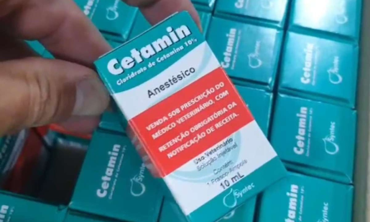 A ketamina, também conhecida como cetamina, é usada no golpe 