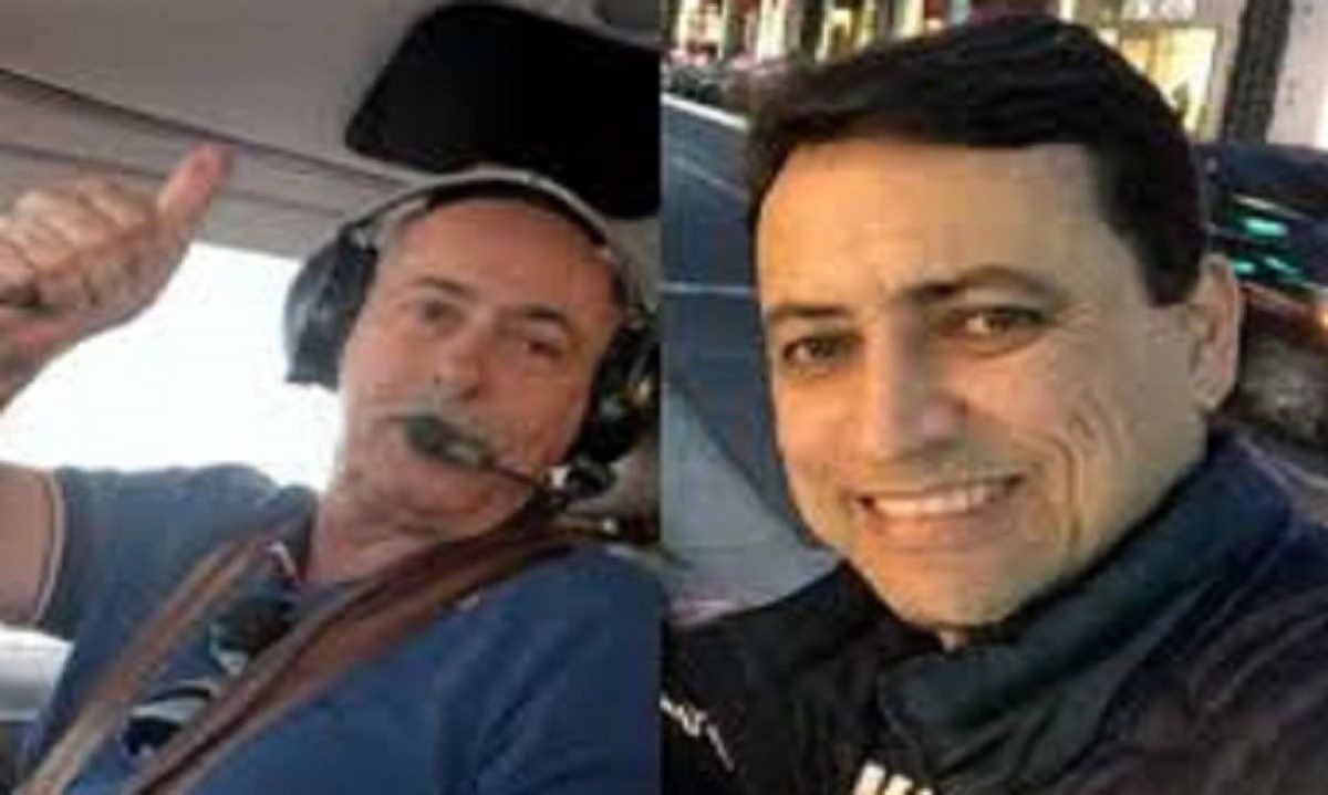 O piloto Geraldo Cláudio será sepultado em BH e o empresário Antônio Augusto em GV -  (crédito: Redes sociais)