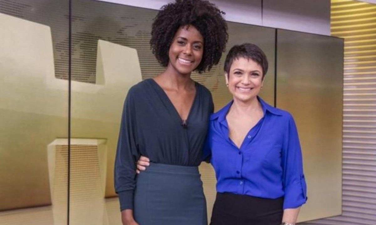 Maju Coutinho e Sandra Annenberg -  (crédito: Reprodução/Rede Globo)