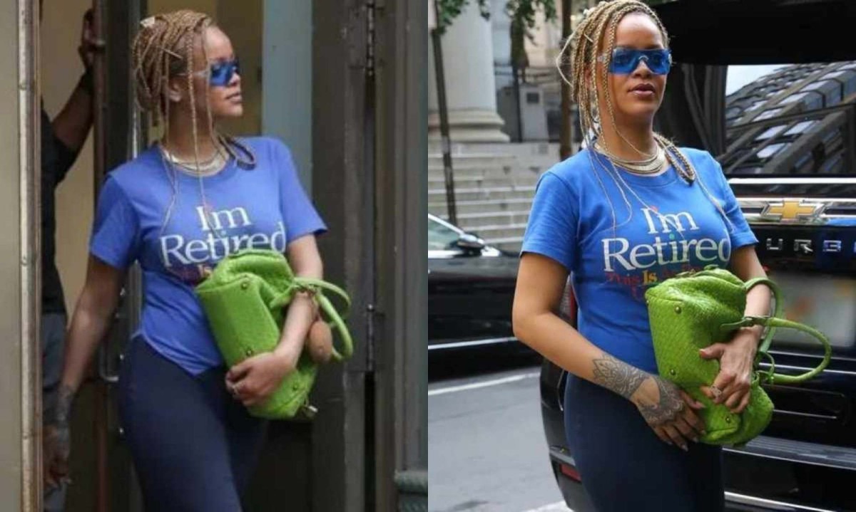 Rihanna surpreendeu fãs, ontem, com aparição pública -  (crédito: Reprodução/Internet)