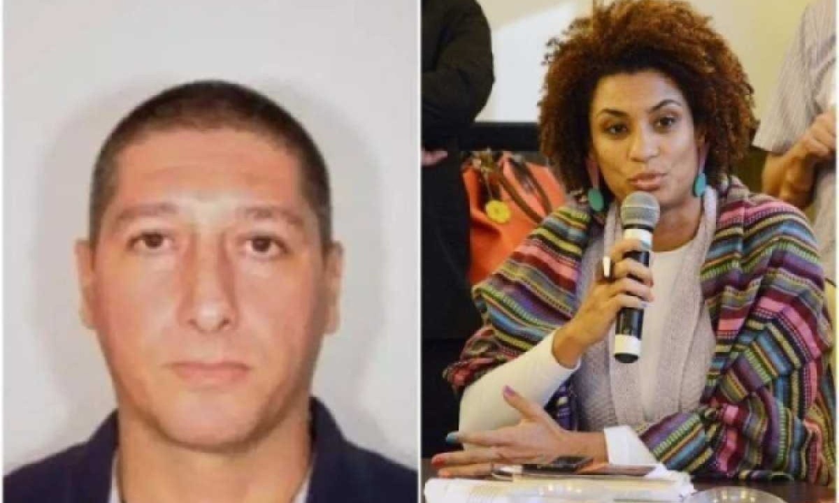 No depoimento à PF, o ex-PM Ronnie Lessa (E) narra como foi a preparação e a execução do assassinato de Marielle Franco e do motorista dela -  (crédito: Reprodução/Renan Olaz/CMRJ)