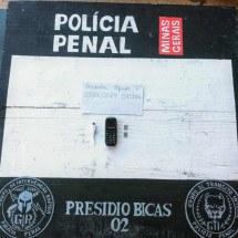 Mini celulares são encontrados em batata palha durante revista em presídio - Sejusp/Divulgação 