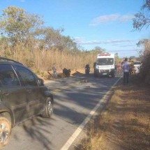 Motociclista tem perna amputada após bater em caminhão na Grande BH  - Folha de Baldim/reprodução 