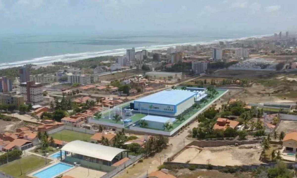Planta de usina de dessalinização em Fortaleza -  (crédito: Divulgação)