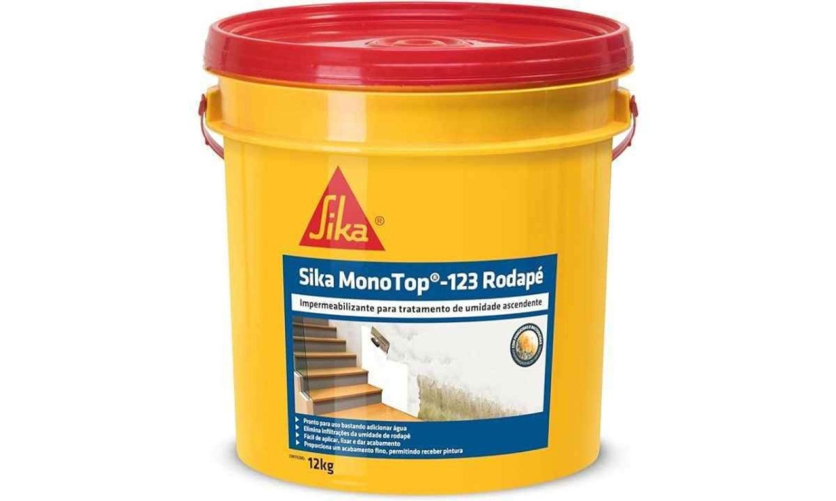 Sika - Massa corrida - Sika Monotop-123 Rodapé branco