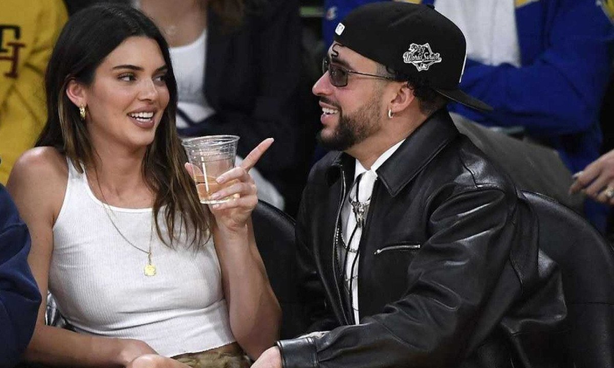 Kendall e Bad Bunny terminaram em dezembro, mas t&ecirc;m sido vistos juntos novamente desde maio -  (crédito: Getty Images)
