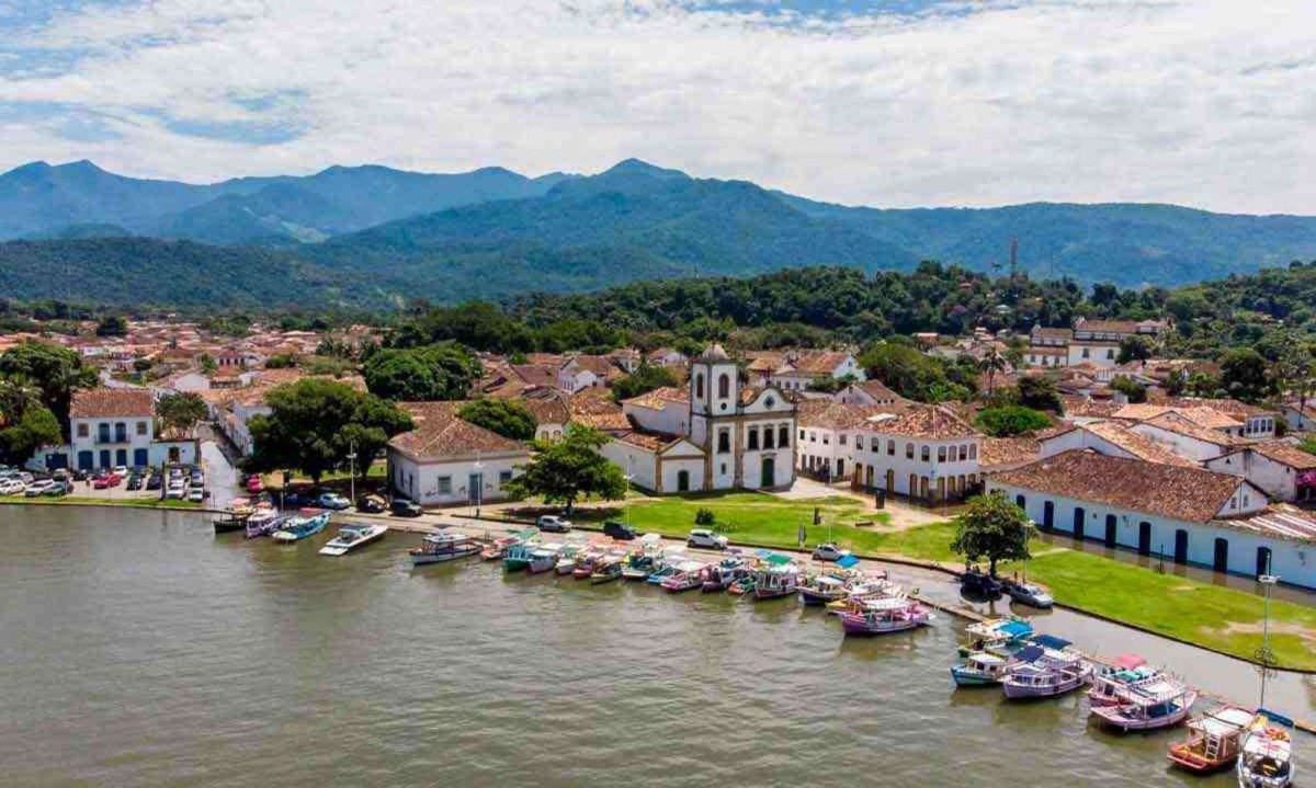 Igreja de Santa Rita de Cássia, registro do barroco colonial em Paraty é Patrimônio da Unesco -  (crédito: Rogério Cassimiro/ EMtur)