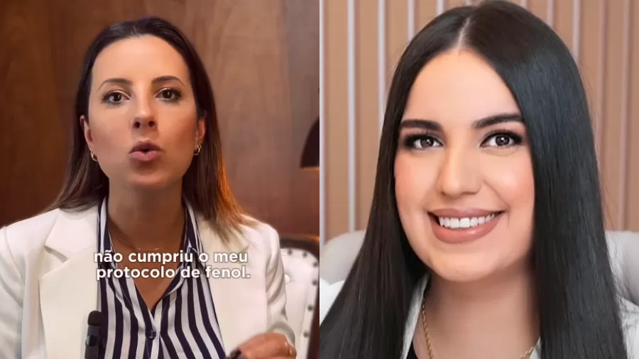 A farmacêutica Daniele Stuart (à esq.) e a influenciadora Natalia Fabiana de Freitas Antônio, conhecida como Natalia Becker (à dir.) -  (crédito: Reprodução/Redes Sociais)