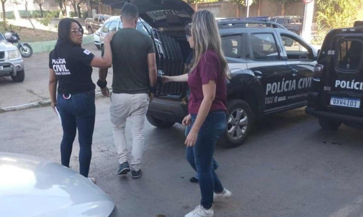 Suspeito de cometer crime sexual em Sete Lagoas foi preso pela Polícia Civil em Montes Claros -  (crédito: Policia Civil/divulgação)