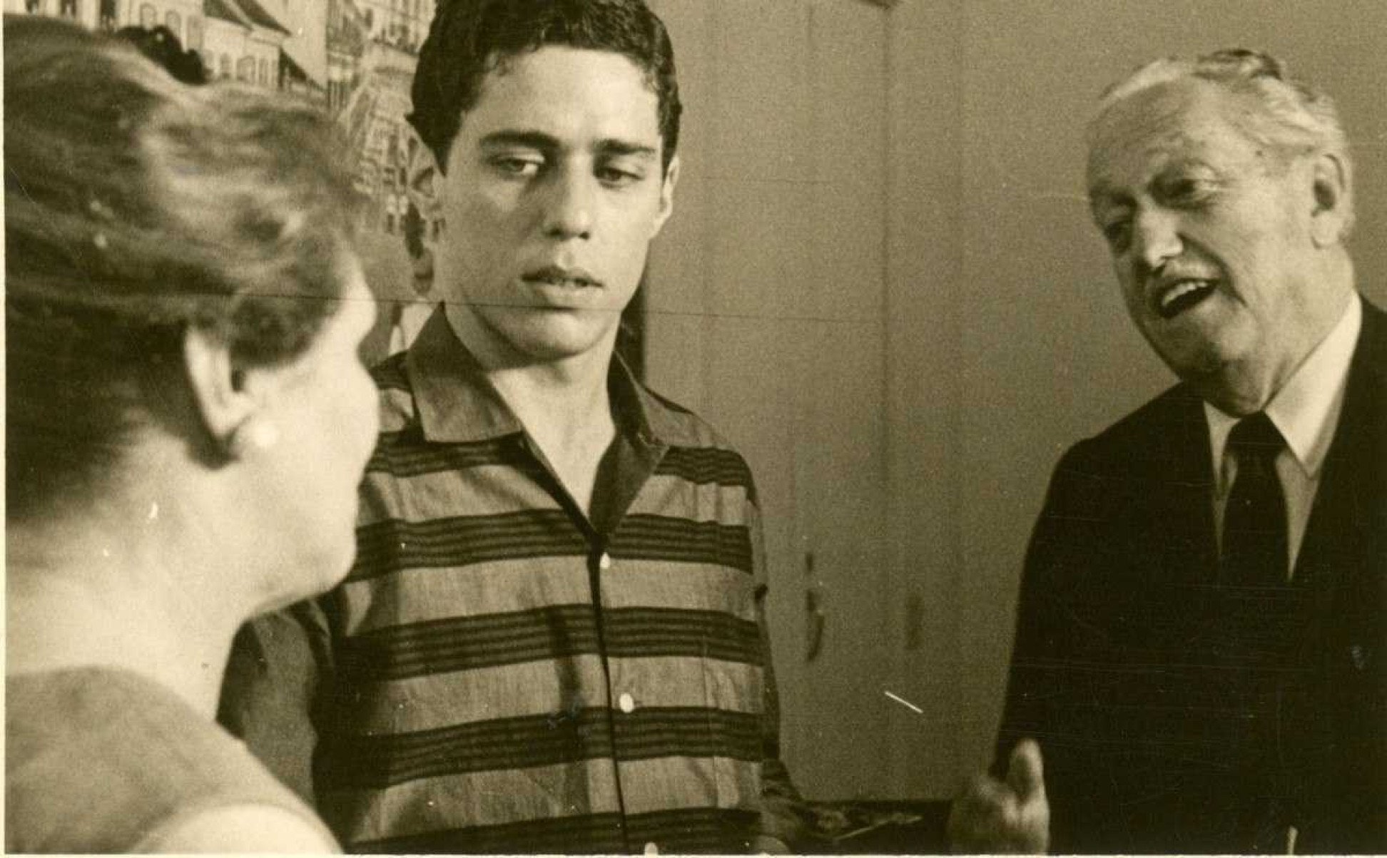 Chico Buarque com o governador de Minas, Israel Pinheiro, e a primeira-dama, dona Coracy, em dezembro de 1966