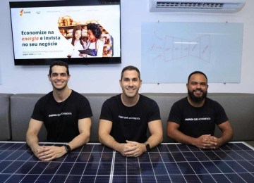 Fundadores da Sunne, Yuri Frota, Saulo Bruno e Victor Alencar
 -  (crédito: Divulgação)