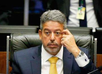 Arthur Lira desengavetou a PEC da anistia dos partidos -  (crédito: SERGIO LIMA/AFP)