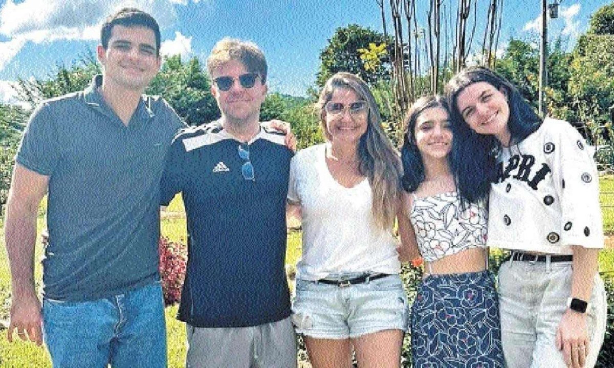 Gabriel, Carlos Bruno, Fernanda, Maria Sophia e Iva -  (crédito: arquivo pessoal)