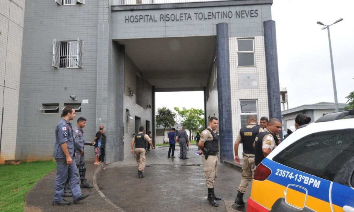 A vÃ­tima de 29 anos estÃ¡ no Hospital Risoleta Neves -  (crédito: Jair Amaral/EM/DA. Press)