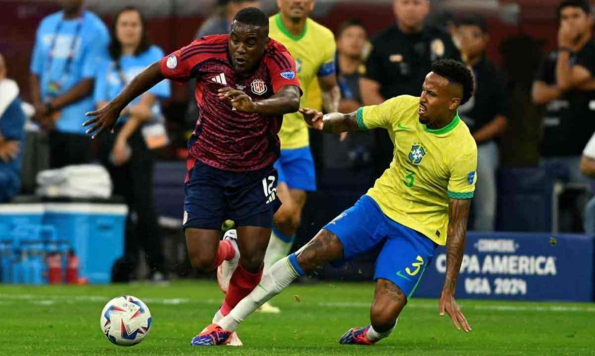 Brasil não passa do empate diante da Costa Rica na estreia da Copa América, nos EUA -  (crédito: Patrick T. Fallon / AFP)
