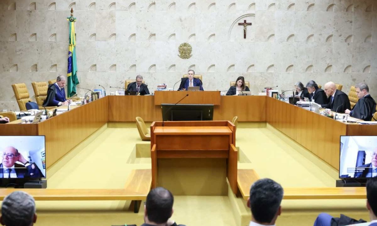 Ministros do Supremo Tribunal Federal formam maioria para descriminalizar o porte de maconha para uso pessoal -  (crédito: Antonio Augusto/SCO/STF)