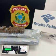 Passageiro vindo de Lisboa é preso com quase 8kg de haxixe em Confins - Receita Federal/Divulgação