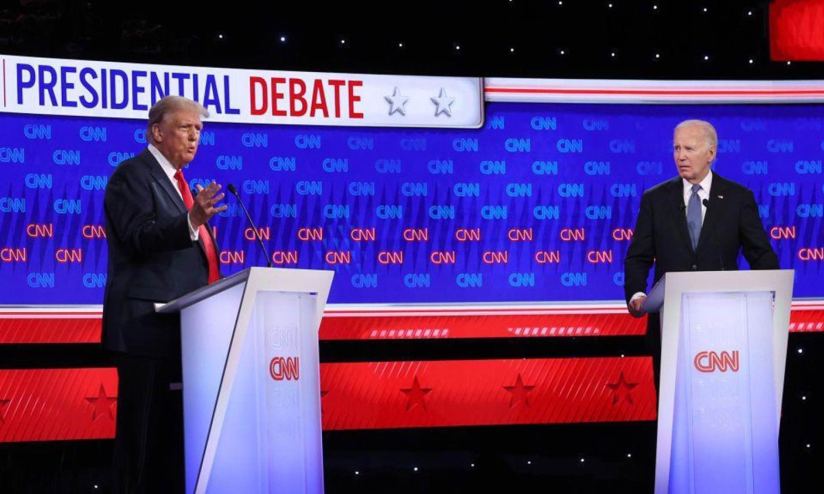 Como desempenho de Biden no debate com Trump disparou alarme no Partido Democrata -  (crédito: Justin Sullivan/Getty Images)