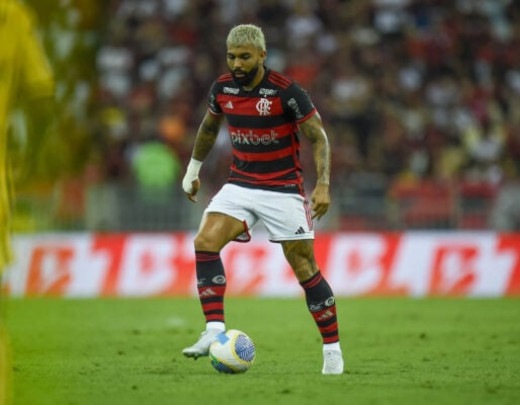 Gabigol está afastado do jogo entre Flamengo e Cruzeiro -  (crédito: Foto: Marcelo Cortes/CRF)