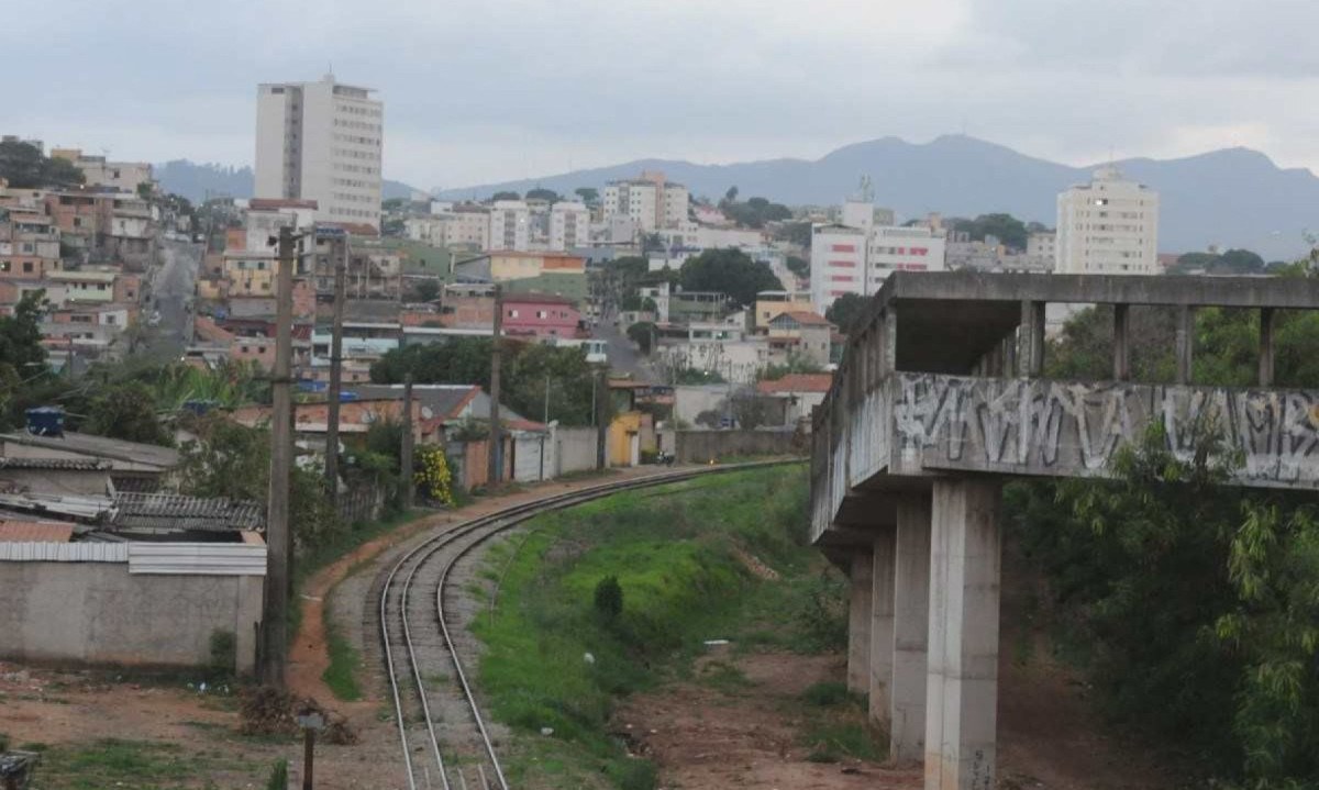Trecho da Linha 2 do metrô de Belo Horizonte -  (crédito: Alexandre Guzanshe/EM/D.A Press)