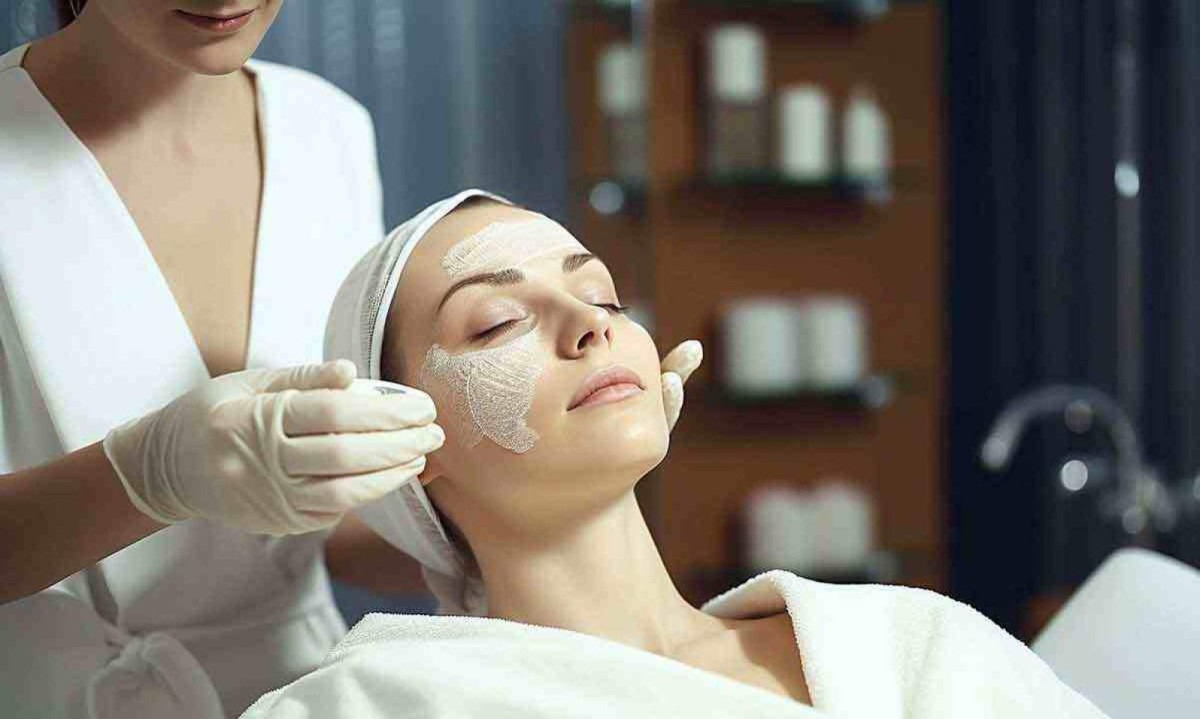 Médica faz peeling facial em paciente -  (crédito: PIXABAY/REPRODUÇÃO)