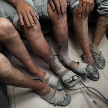  Israel liberta dezenas de presos palestinos, incluindo diretor do hospital -  Bashar TALEB / AFP