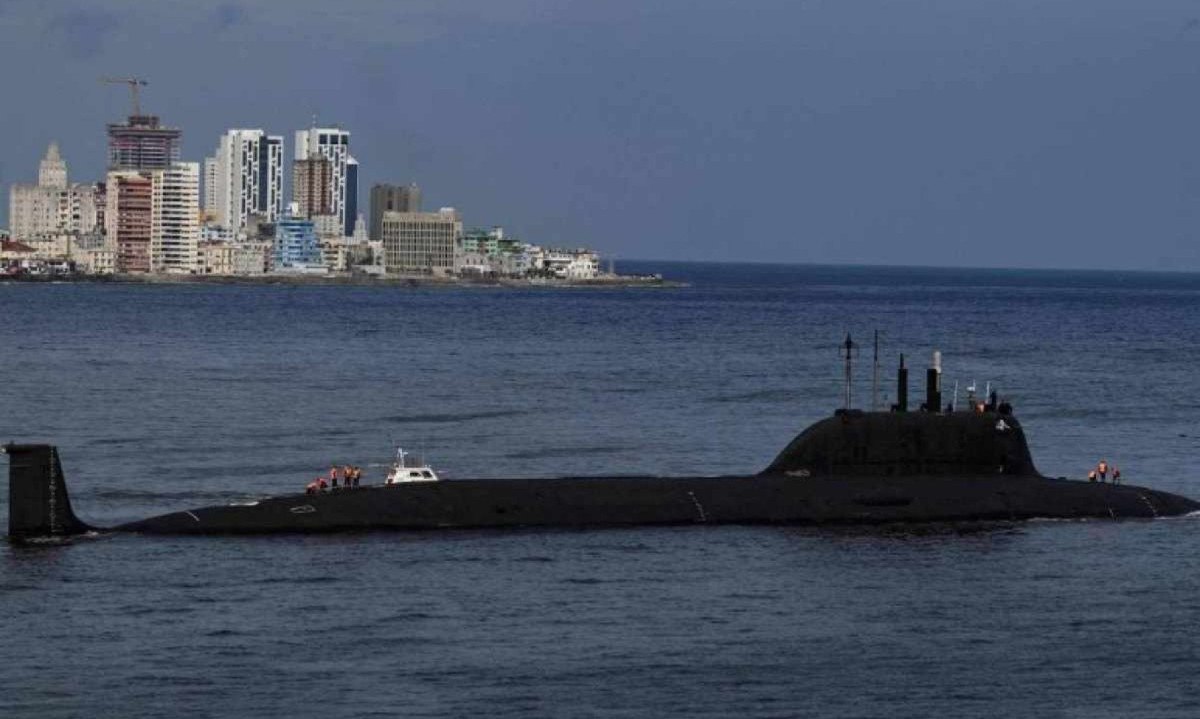 Uma flotilha de ataque naval da Rússia chegou nesta terça (2/7) à Venezuela -  (crédito: Yamil Lage/AFP)