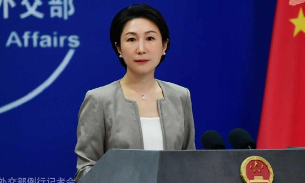 "A China e o Brasil apoiam firmemente o comércio livre e se opõem ao protecionismo", disse a porta-voz Mao Ning -  (crédito: Ministério das Relações Exteriores da China)