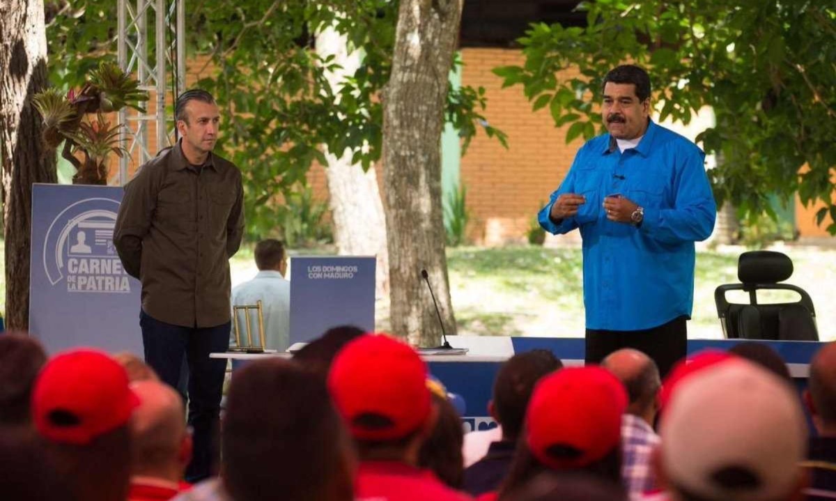 O anúncio foi feito pelo ditador Nicolás Maduro -  (crédito: Foto: Gustavo Salazar / Presidência da Venezuela)