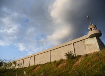 Penitenciária Nelson Hungria, em Contagem, registrou uma tentativa de fuga em maio -  (crédito: Gladyston Rodrigues/EM/D.A Press)