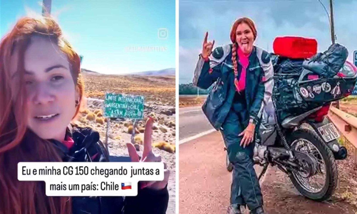 ApÃ³s iniciar expediÃ§Ã£o na AmÃ©rica do Sul, motociclista de MG chega ao Chile -  (crédito: Rede de Noticias)