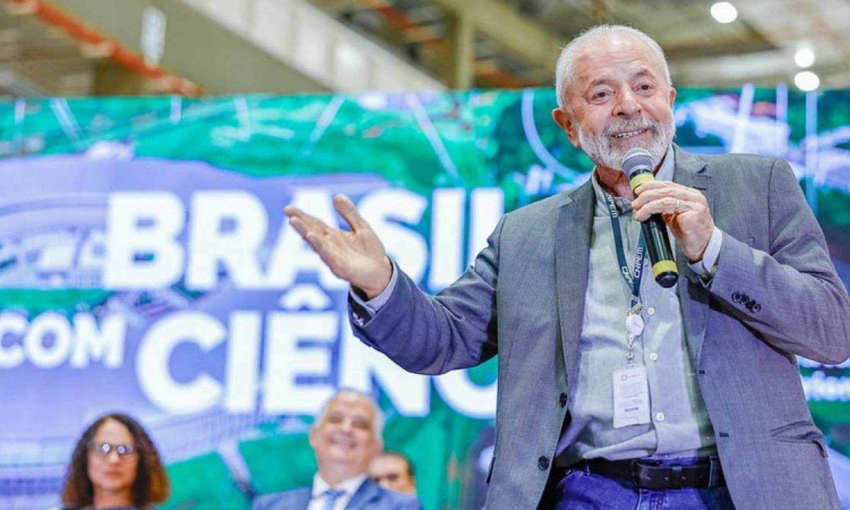 Presidente da República, Luiz Inácio Lula da Silva, durante Visita às linhas de luz do Sirius no Centro Nacional de Pesquisa em Energia e Materiais (CNPEM), Campinas - SP -  (crédito:  Ricardo Stuckert / PR)