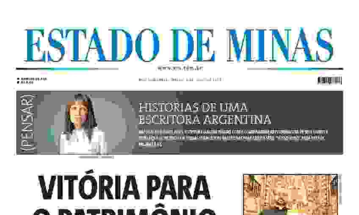 Confira a capa do Estado de Minas do dia 6/07/2024 -  (crédito: Estado de Minas)