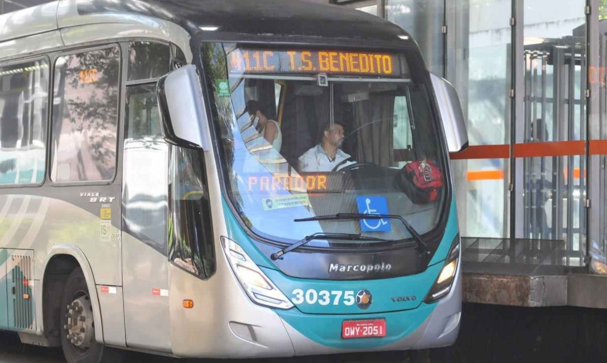 Atualmente, o Terminal São Benedito é o único de Santa Luzia. As linhas metropolitanas que não atendem a estação fazem integração no São Gabriel, em BH -  (crédito: Gladyston Rodrigues/EM/D.A Press)