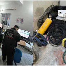 Operação prende suspeitos de cortar cabos de internet na Grande BH - PCMG / Divulgação