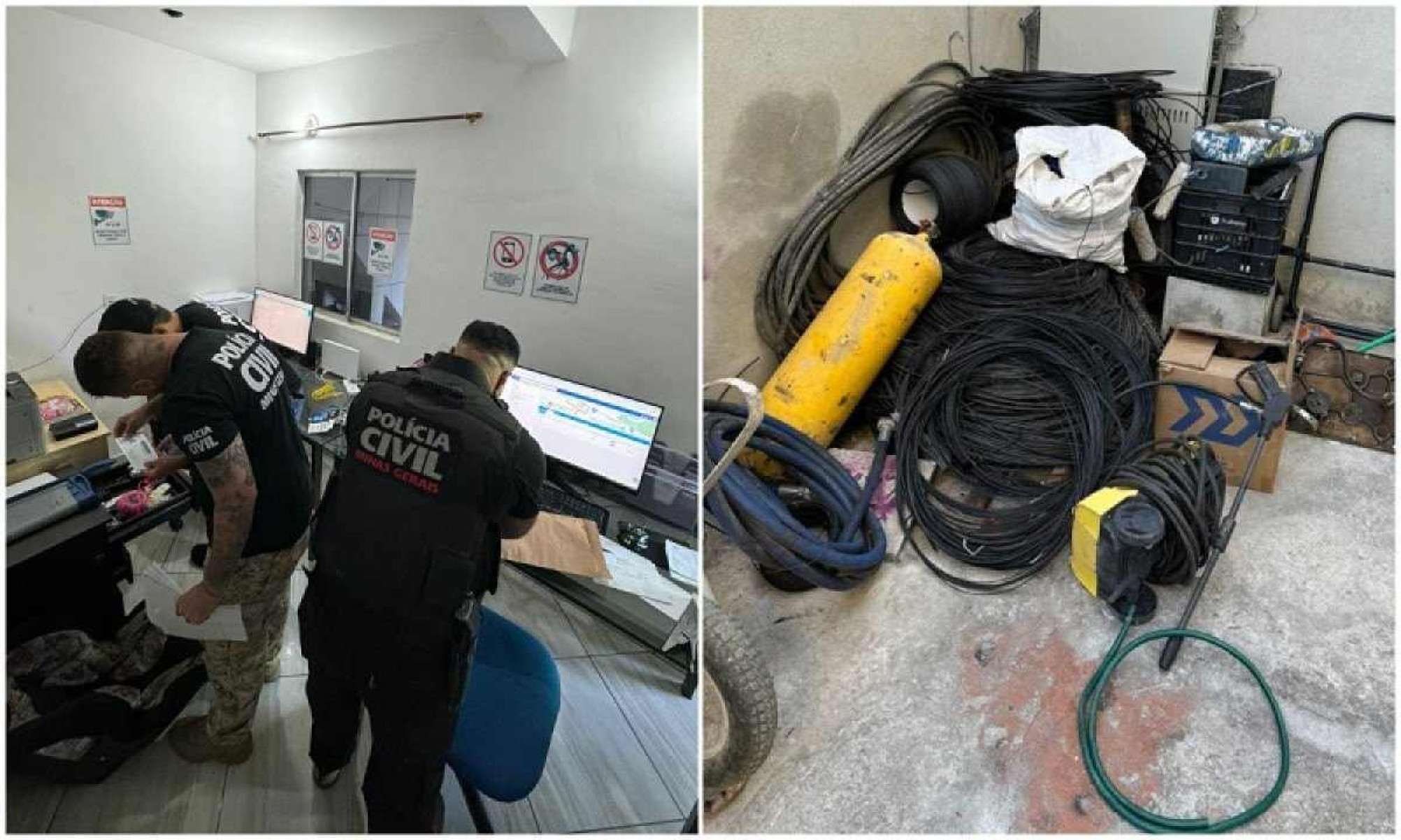 Operação prende suspeitos de cortar cabos de internet na Grande BH
