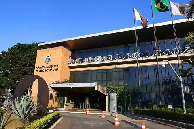 Fachada da Câmara Municipal de Belo Horizonte -  (crédito: Câmara de BH/Reprodução)