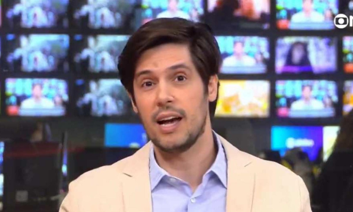Joel Pinheiro estreia como comentarista do Estúdio I -  (crédito: Globonews/Reprodução)