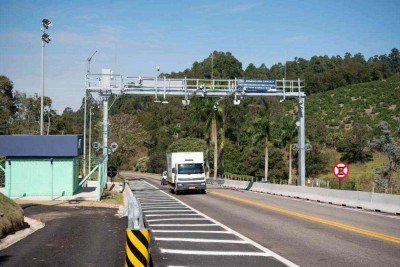 Primeiro pedágio sem cancela em Minas Gerais completa um mês -  (crédito: EPR Sul de Minas)