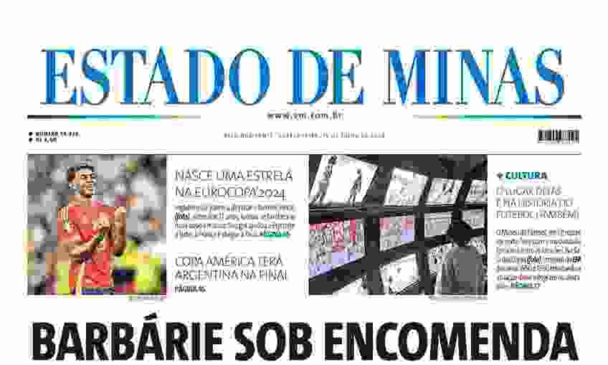 Confira a capa do Estado de Minas do dia 10/07/2024	 -  (crédito: Estado de Minas)